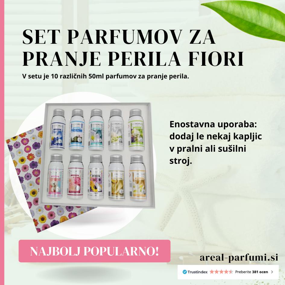 SET parfumov za pranje perila FIORI, znamke Horomia